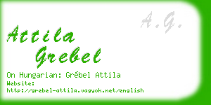 attila grebel business card